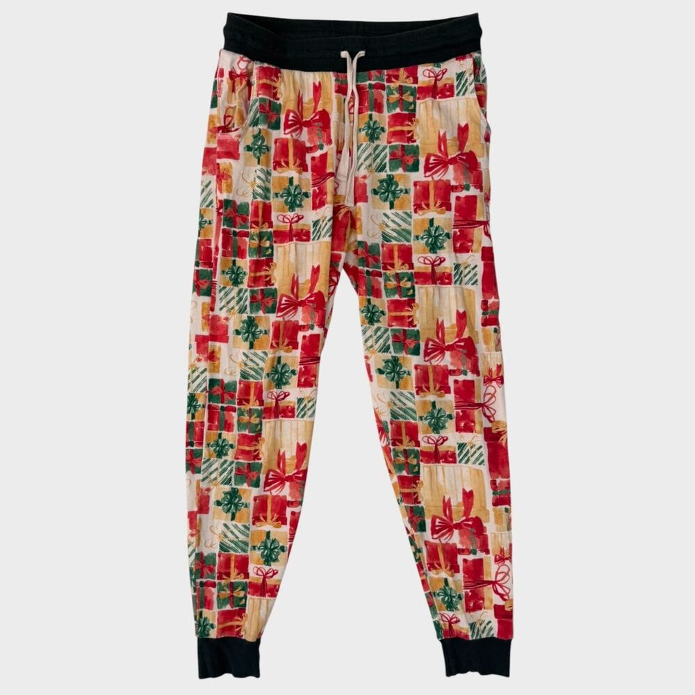 Burt's Bees Baby Holiday Pajama Pants Joggers Womens Small